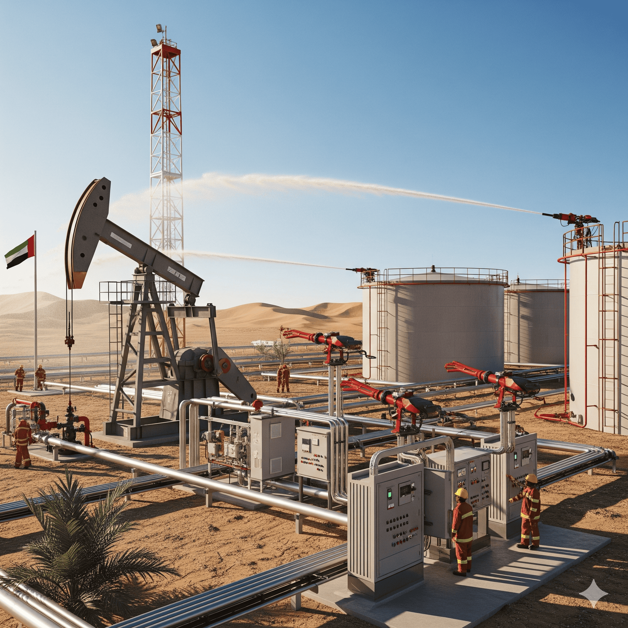 Fire Suppression Systems for Oil Wells & Remote Storage in UAE