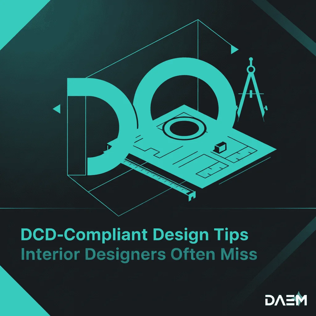 Key DCD compliance guidelines that interior designers frequently overlook
