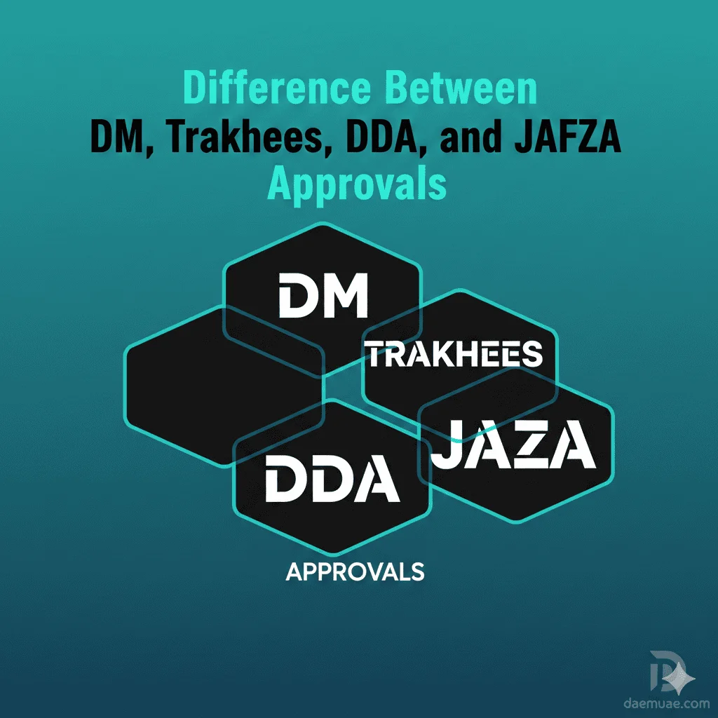 Key distinctions and requirements for obtaining DM, Trakhees, DDA, and JAFZA project approvals