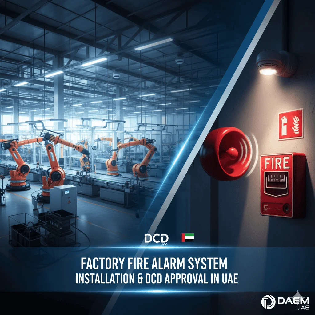 Factory Fire Alarm System Installation & DCD Approval in UAE