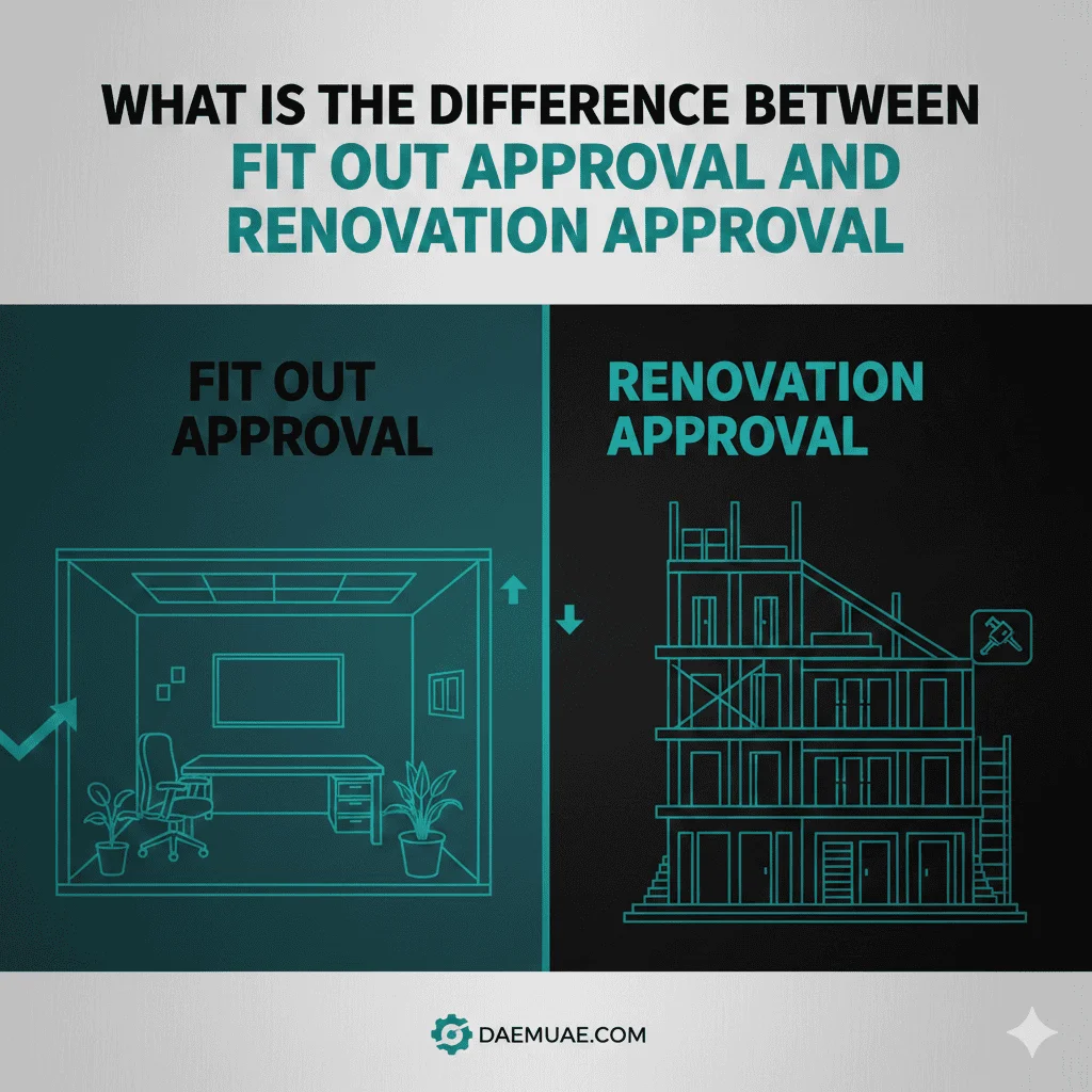 Difference between fit-out permits and renovation permits in Dubai